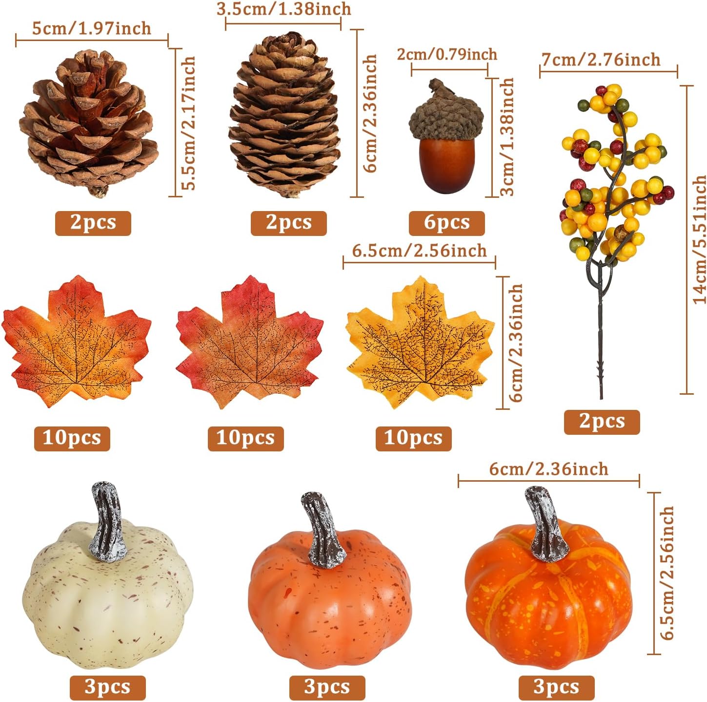 Artificial Fall Harvest Decorations